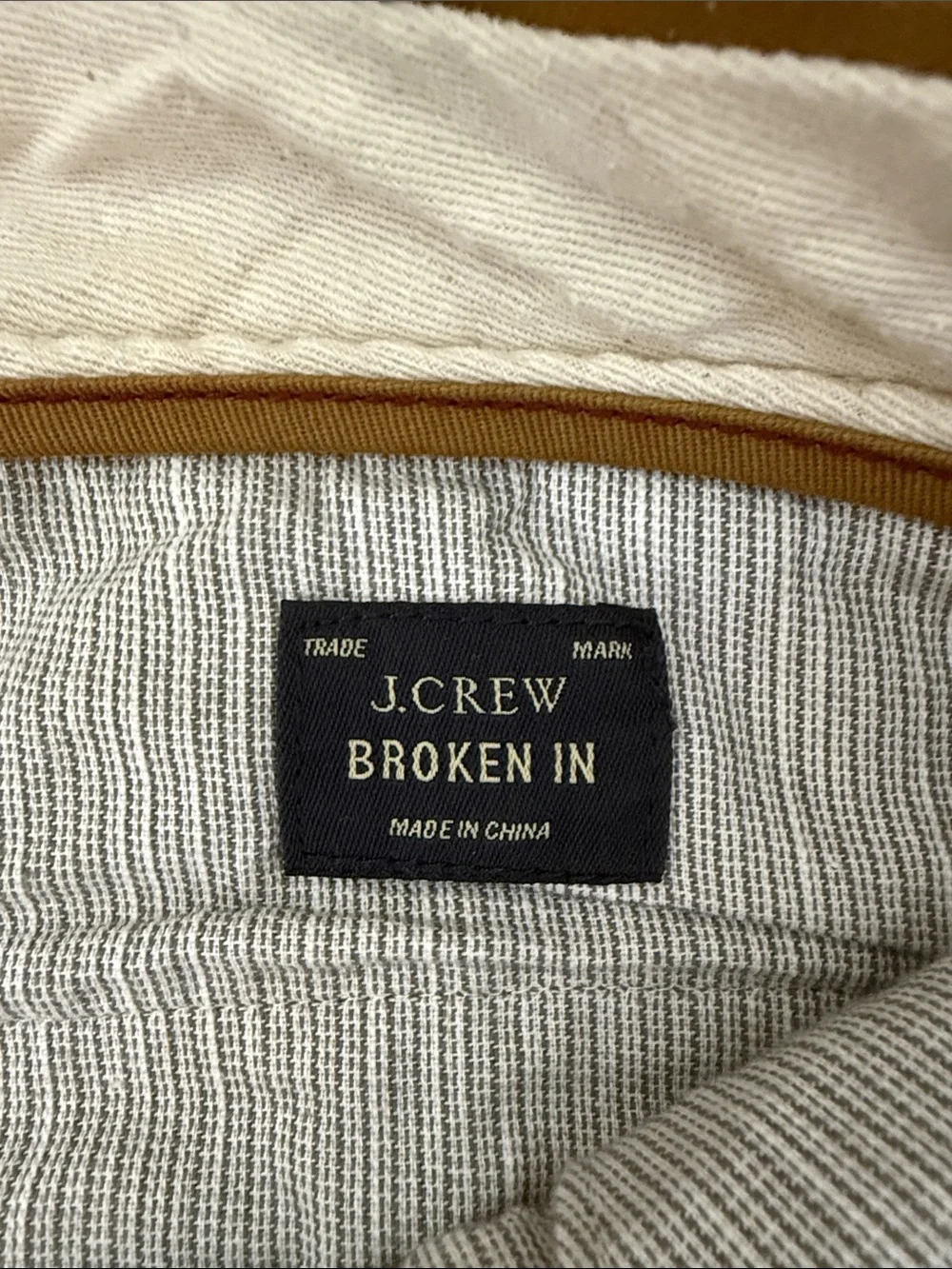 J. Crew Mustard Straight-Fit Chino Pants